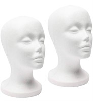 2Pcs Mannequin Head Model Foam Mannequin