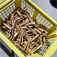 200+ New & Used Clothes Pins in Yellow Basket