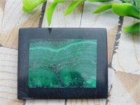 MALACHITE SQUARE CABOCHON ROCK STONE LAPIDARY SPEC