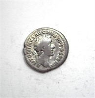 160-161 AD Antoninus Pius F+ Denarius