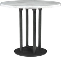 Signature Design Ashley Faux Marble Dining Table,