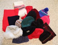 Collection of Toboggan Hats & Scarves