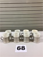 RWP Pewter & Ceramic Insert Coffee Mugs