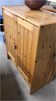 2 PINE SIDE CABINETS