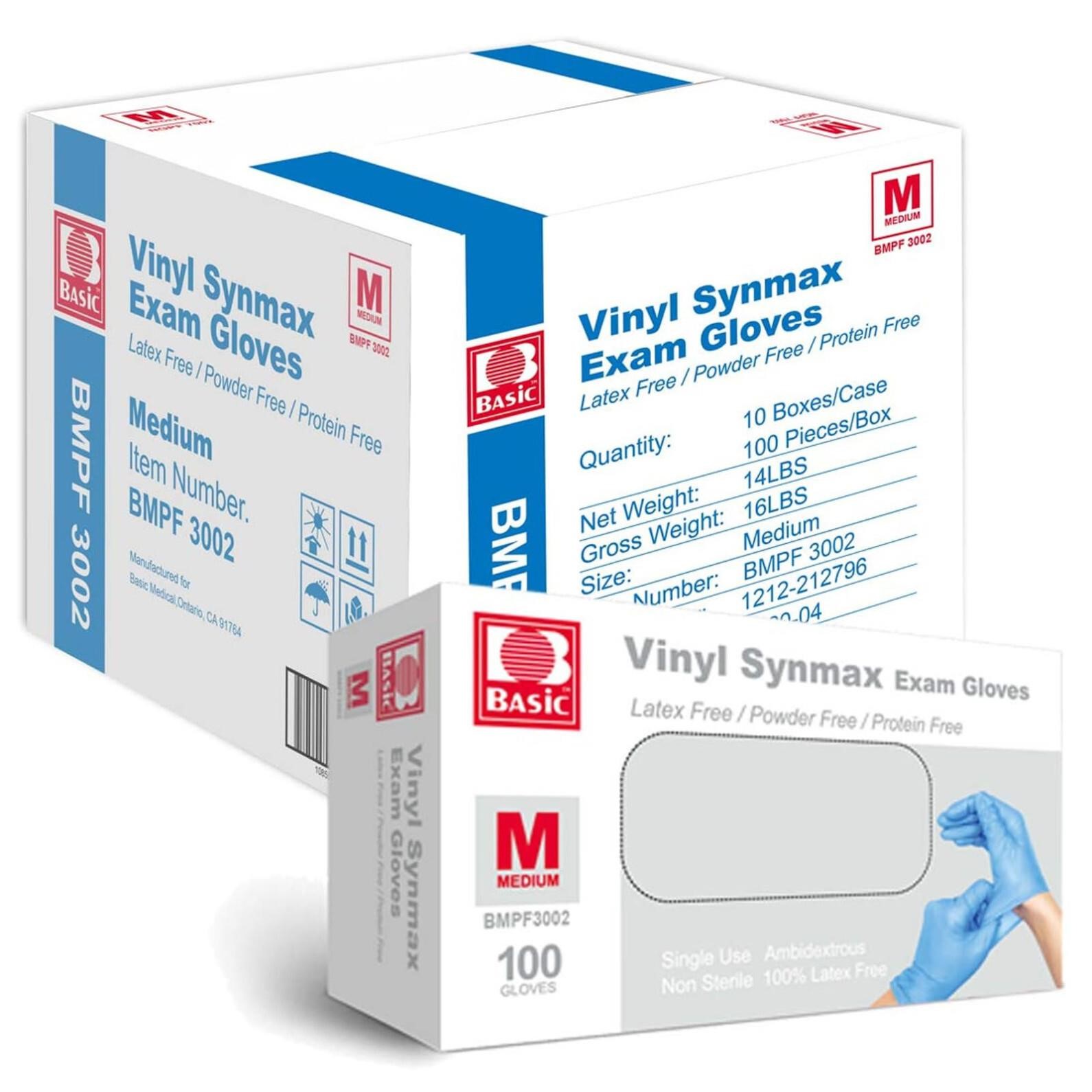 Jointown Basic Medical Synmax Vinyl Exam Gloves -