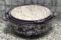 Temp-tations dishware Bowls  4, 3 & 2 quarts