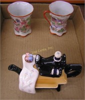 Japanese Percaline Creamer & Tea Cups