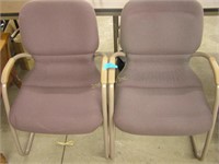 Pair Of Commercial Office Armed Chairs