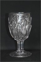 Early Flint Glass Goblet "Alligator Scales"