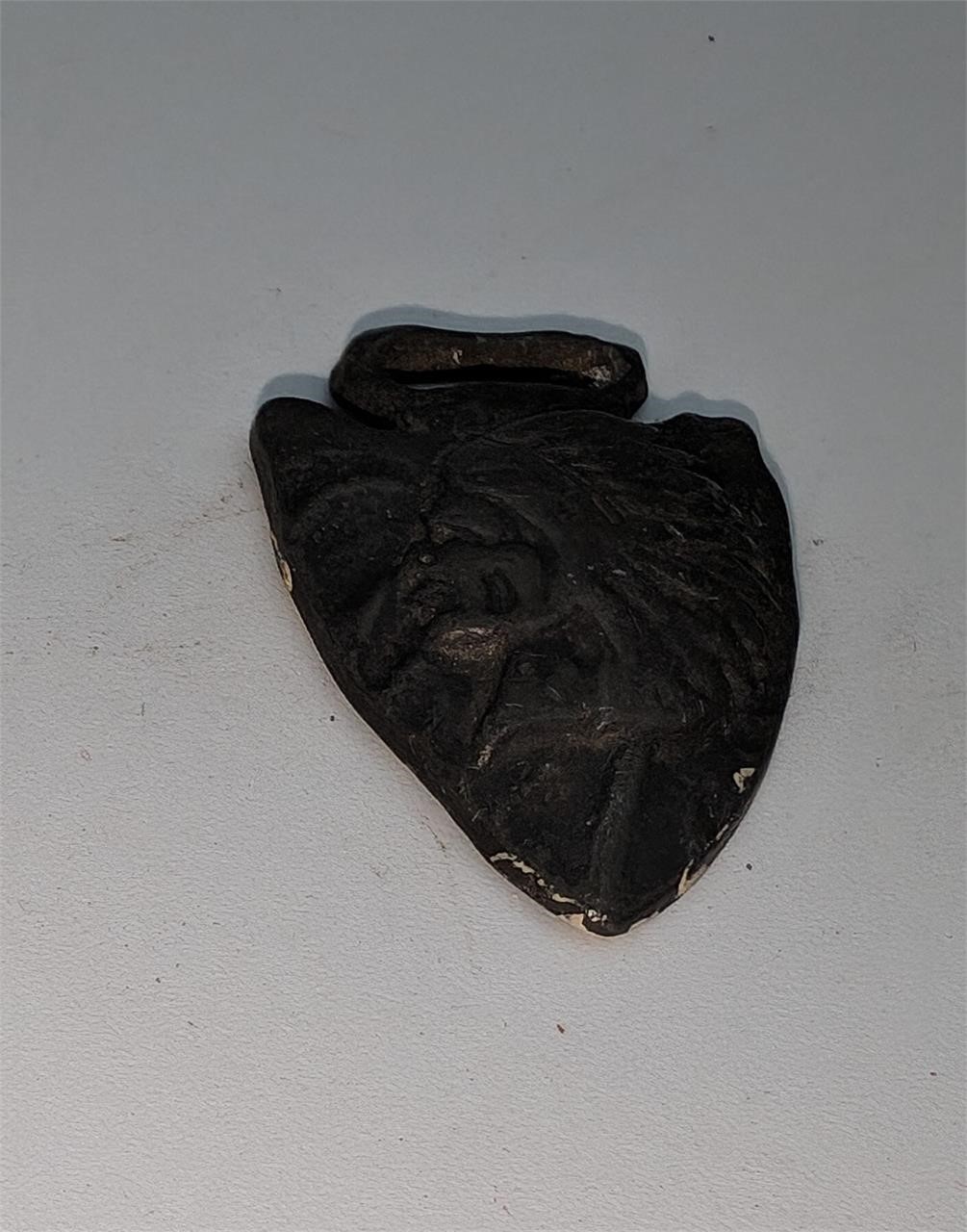 Cast Indian Head Weight Pendant
