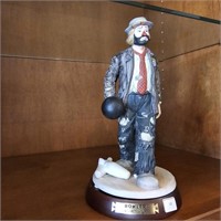 The Emmett Kelly Jr Collection Bowler Statue