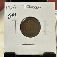 1886 INDIAN HEAD PENNY CENT