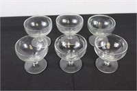 Set of Six Goblets (Some Rim Roughness)