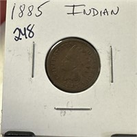 1885 INDIAN HEAD PENNY CENT