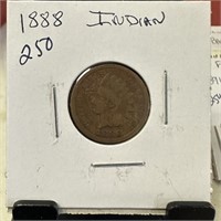 1888 INDIAN HEAD PENNY CENT