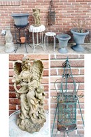 Group YARD ART, FLOWER POTS, PLANTERS GARDEN DECOR