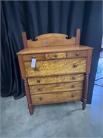 OUTSTANDING ANTIQUE TWIST COLUMN CHEST