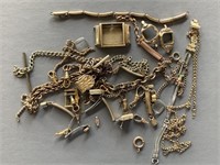 Lot of Watch Fobs-Chains and Parts