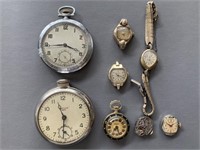 Grouping of Early Wrist and Pocket Watches