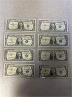 $1 Dollar, 1957 Blue Seal SIlver certificates,