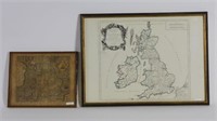 (2) maps of England, to include: a Britannice