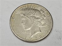 1922 D Peace Silver Dollar Coin