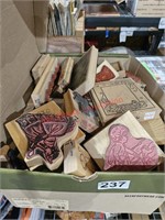 Box of Rubber Stamps