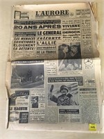1960 French Newspaper