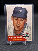 1953 TOPPS WHITEY FORD #207 CARD