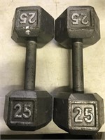 2-25 LB Dumbell Weights
