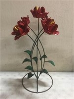 Metal Art Red 5 Flower Stand