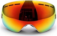 Ski Goggles, Double Lens, Anti-Fog, Air Vent, UV P