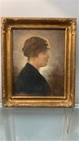 Antique Oil Portrait, Signed,  Framed