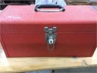Metal tool box with bags of ..............