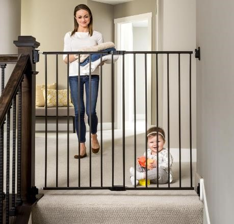 Regalo Extra Tall Stairway Walk Through Baby Gate
