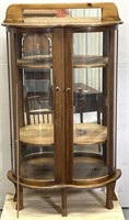 Double Bow Front China Curio Cabinet