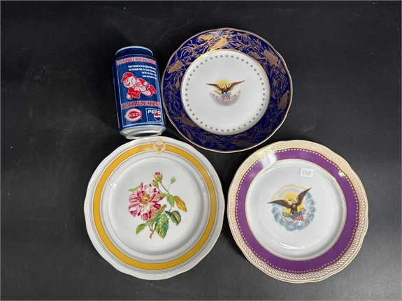 DECORATED STONEWARE TOYS SILVER GOLD TINS AND MORE