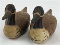 Vintage Plastic Duck Mallard Salt & Pepper