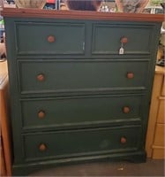 N- 5 Drawer Solid Pine Dresser