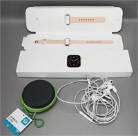 Apple Watch band, Air buds and carrying case