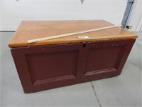 Antique storage chest/toolbox; approx. 36" W x 18