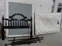 Queen size bed frame and headboard; comes with mat