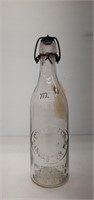 Chas Zech Lancaster PA Glass Bottle w/ Stopper