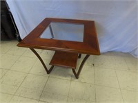 Glass Top Side Table