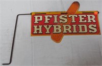 Pfister Hybrids tin sign 23 inches long