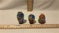 Miniature Vases Ceramic Occupied Japan