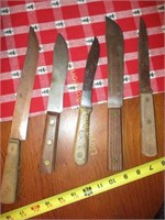 5pc Vintage Kitchen Knives