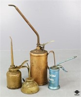 Vintage Oil Cans / 4 Pc