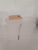 SMALL PLASTIC HOBBY SUPPLY ORGANIZER BOX SET