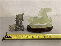 Glass & Marble Horse Figures